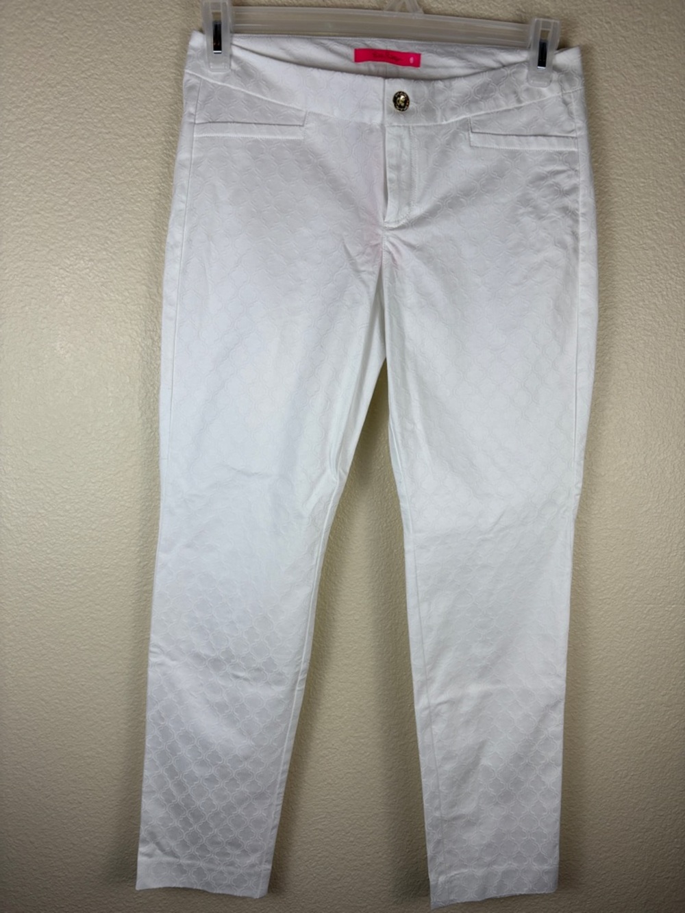 Lilly Pulitzer Kelly Skinny Ankle Pant Resort White Sz 6 NEW ($138)
